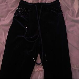 Black Velvet Pants